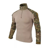Breathable Tactical Hiking/Running Quarter Zip Long Sleeve Shirt