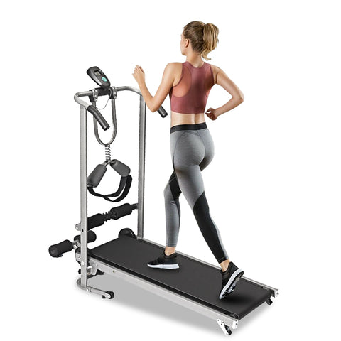Mechanical Treadmill with Incline - Folding Adjustable