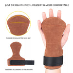 Pair of Padded Cowhide Weight Lifting Gloves